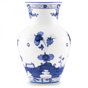 Ginori Oriente Italiano Indaco Ming Vase - 9"
